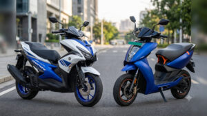 Yamaha Aerox E vs Ather 450 Apex