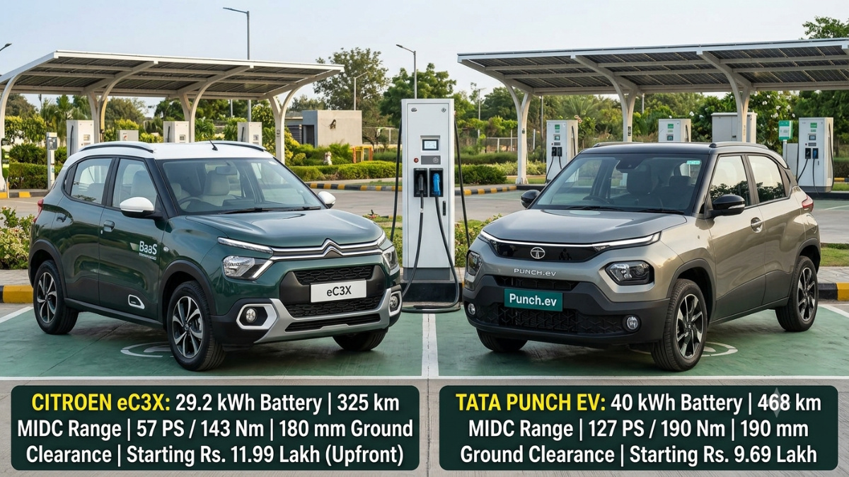 Citroen eC3X vs Tata Punch EV