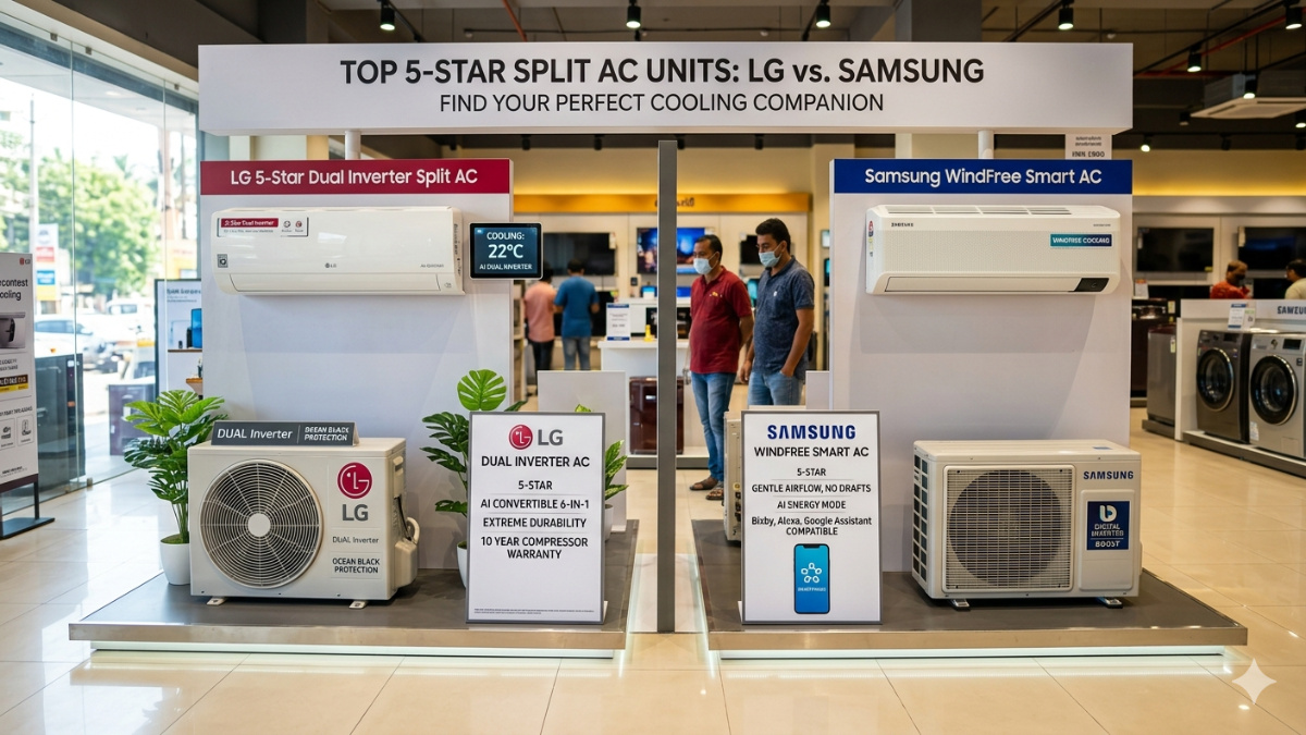 Huge discounts on 5-Star ACs from LG and Samsung