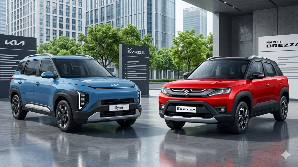 Kia Syros Vs Maruti Brezza