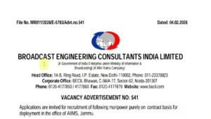 BECIL Recruitment 2026