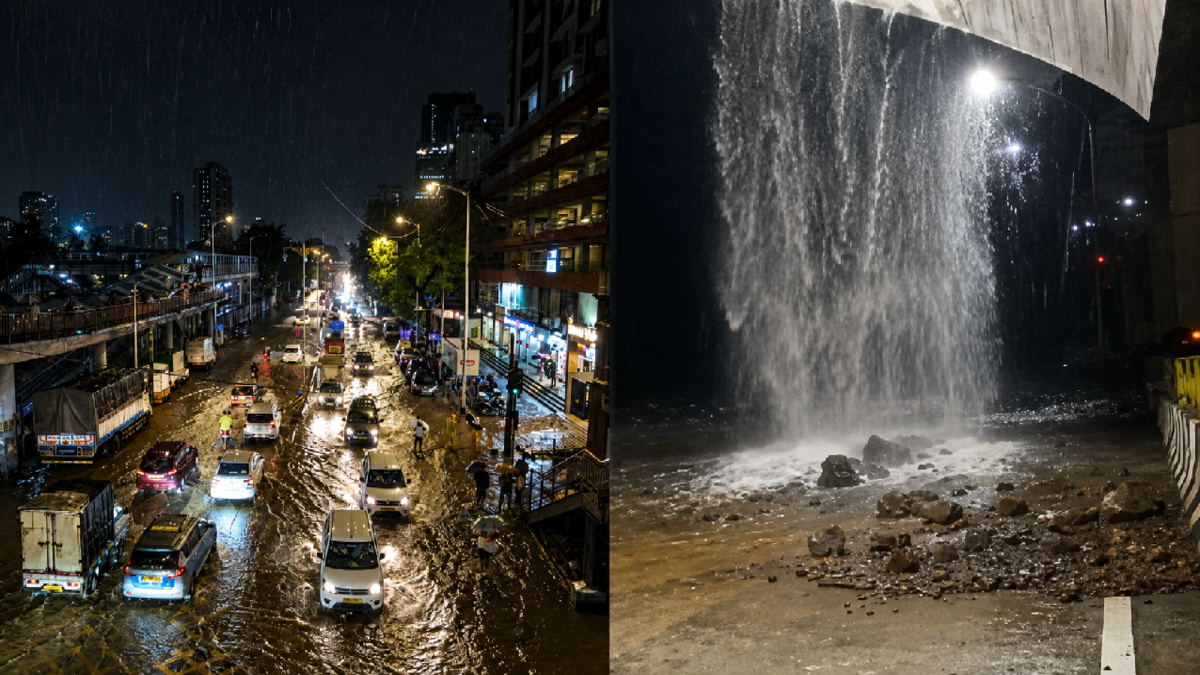 Heavy rains and landslides paralyze normal life in Mumbai and Pune.