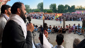 JAAC leader Sardar Aman Khan sought humanitarian aid from India.